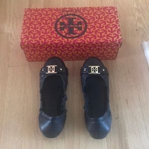 Navy Tory Burch Flats